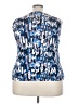 Jones Studio 100% Polyester Blue Sleeveless Blouse Size 2X - photo 2