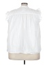 St. John's Bay 100% Cotton White Sleeveless Blouse Size 2X - photo 2