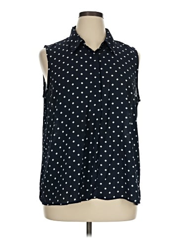 Anne Klein Sleeveless Button-Down Shirt (view 1)