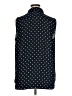 Anne Klein Polka Dots Blue Sleeveless Button-Down Shirt Size XL - photo 2