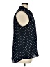 Anne Klein Polka Dots Blue Sleeveless Button-Down Shirt Size XL - photo 4