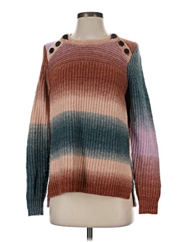 Madewell Space-Dyed Button-Shoulder Pullover Sweater (view 1)