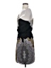 BCBGMAXAZRIA 100% Silk Chevron-herringbone Black Cocktail Dress Size S - photo 5