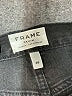 FRAME Denim 100% Cotton Solid Black Denim Skirt Size 28 waist - photo 4