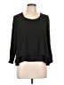 metaphor 100% Polyester Black 3/4 Sleeve Top Size L - photo 1