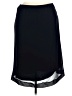 Onyx Nite Solid Black Formal Skirt Size 14 - photo 1