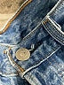 Levi's 100% Cotton Blue Denim Shorts Size 27 waist - photo 5