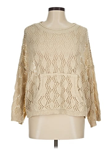 Hem & Thread Pullover Sweater (view 1)