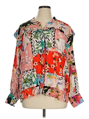 Tolani 3/4 Sleeve Blouse (view 1)
