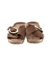 Yokono 100% Leather Brown Wedges Size 8 - photo 2