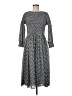 Ann Taylor 100% Polyester Gray Casual Dress Size 8 - photo 1