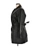 Bagatelle 100% Leather Black Trenchcoat Size 16 - photo 5