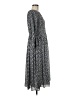 Ann Taylor 100% Polyester Gray Casual Dress Size 8 - photo 4