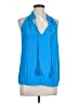 Ramy Brook 100% Polyester Blue Sleeveless Blouse Size L - photo 1