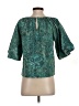 Peruvian Connection Teal Short Sleeve Blouse Size S - photo 2