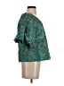 Peruvian Connection Teal Short Sleeve Blouse Size S - photo 4