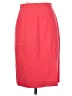 Escada Solid Red Wool Skirt Size EU 36 / US 6 - photo 1