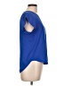 Lily White Blue Short Sleeve Top Size L - photo 4
