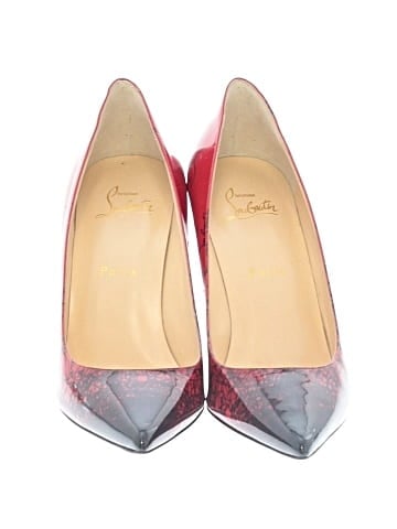 Christian Louboutin Patent Leather Degraloubi 85mm Heels (view 2)