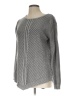Apt. 9 100% Acrylic Chevron-herringbone Gray Pullover Sweater Size L - photo 1