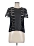 Bailey 44 100% Leather Black Short Sleeve Top Size M - photo 1