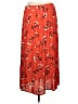 Apt. 9 100% Rayon Floral Orange Casual Skirt Size L - photo 2