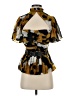 Bebe 100% Polyester Gold Short Sleeve Blouse Size 4 - photo 1