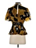 Bebe 100% Polyester Gold Short Sleeve Blouse Size 4 - photo 2