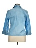 Talbots 100% Cotton Blue 3/4 Sleeve Button-Down Shirt Size XL (estimated) - photo 2