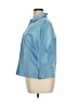 Talbots 100% Cotton Blue 3/4 Sleeve Button-Down Shirt Size XL (estimated) - photo 5