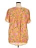 DR2 100% Polyester Yellow Short Sleeve Blouse Size XL - photo 2