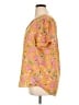 DR2 100% Polyester Yellow Short Sleeve Blouse Size XL - photo 5