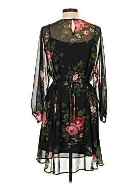 ann taylor loft cocktail dresses Ann Taylor LOFT Sz 8 Black Cocktail Dress 100% Poly Straps Lined