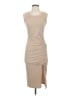 21 Saints Solid Tan Cocktail Dress Size Sm - photo 1