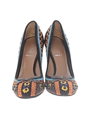 Miu Miu Vintage Embroidered Pumps (view 2)