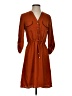 H&M 100% Polyester Solid Orange Casual Dress Size 4 - photo 1
