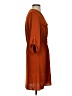 H&M 100% Polyester Solid Orange Casual Dress Size 4 - photo 4