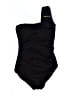 MICHAEL Michael Kors Solid Black One Piece Swimsuit Size 8 - photo 1
