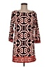 Laundry by Design Print Red Casual Dress Size 8 - photo 1