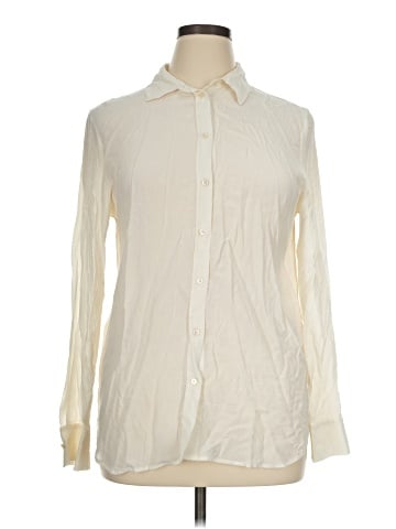 Everlane Long Sleeve Silk Top (view 1)