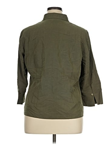First Issue by Liz Claiborne 3/4 Sleeve Button-Down Shirt (view 2)