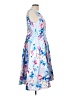 Alex Evenings Print Blue Cocktail Dress Size 12 - photo 4