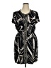 Alfani 100% Polyester Graphic Black Casual Dress Size 16 - photo 1