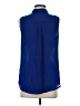 Apt. 9 Blue Sleeveless Button-Down Shirt Size S - photo 2