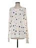 Joie 100% Cotton Hearts Ivory Pullover Sweater Size S - photo 1