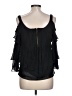Kenar 100% Polyester Black 3/4 Sleeve Blouse Size L - photo 2