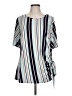 Cato Blue Short Sleeve Blouse Size L - photo 1