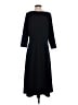 Lands' End Solid Black Casual Dress Size S - photo 2
