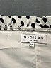 Madison 100% Polyester Animal Print White Casual Dress Size M - photo 7