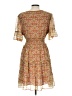 Max Studio 100% Polyester Paisley Brown Casual Dress Size L - photo 2